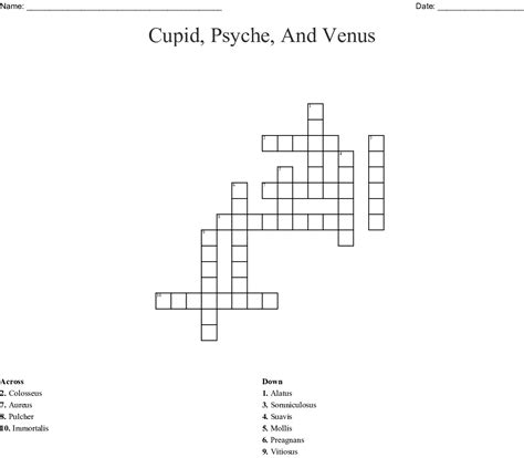 Cupid at psyche crossword puzzle sagot